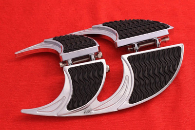 PASENGER FOOTPEGS FLOOR BOARDS FOOTBOARDS PEGS REAR 4 HARLEY TOURING FL SOFTAIL