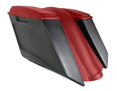 8" Stretched Saddlebags 4 TOURING HARLEY STREET GLIDE Softail Heritage Bagger