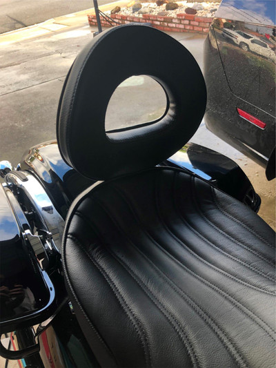 PASSENGER DRIVER BACKREST 4 CORBIN SEAT HARLEY ROAD KING SOFTAIL FATBOY TOURING