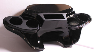 BATWING FAIRING WINDSHIELD PAINTED 4 KAWASAKI VULCAN 900 CUSTOM 4X5" SPKS HOLES