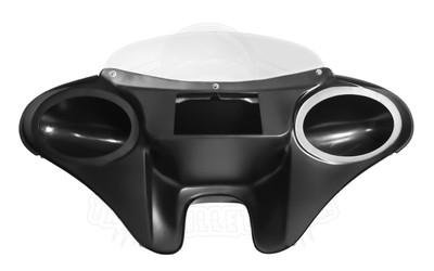BATWING FAIRING WINDSHIELD 4 KAWASAKI VULCAN 800A  6x9” HOLES ABS PLASTIC