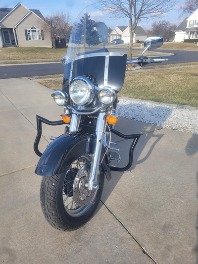 4 Harley Softail Heritage Fatboy Lo 2000-2017 Engine Guard Highway Crash Bar