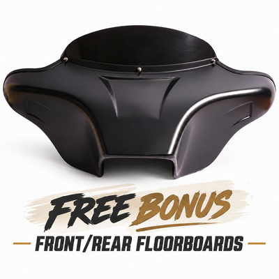 MATTE PAINTED BATWING FAIRING WINDSHIELD 4 HARLEY TOURING ROAD KING GLIDE ABS 6X9" SPK