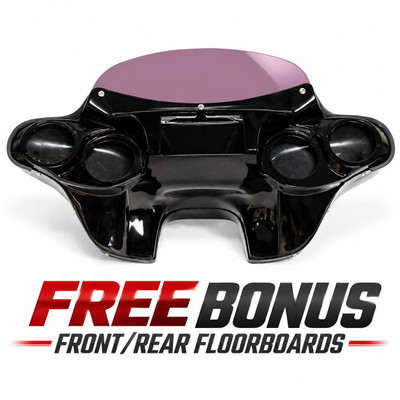 PAINTED BATWING FAIRING FOR HARLEY WINDSHIELD TOURING ROAD KING Freewheeler FLRT