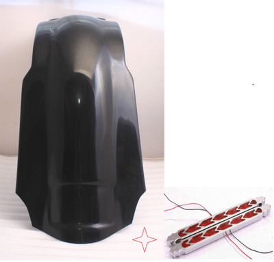 4” STRETCHED REAR FENDER COVER W LIGHTS HARLEY TOURING ROAD KING ULTRA GELCOAT