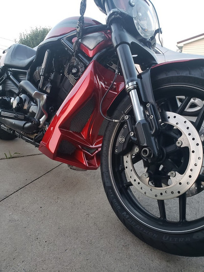 Radiator Cover 4 Harley VROD V-Rod Muscle 2007-Up VRSCF Chin Spoiler