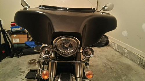 BATWING FAIRING WINDSHIELD FOR YAMAHA VSTAR V STAR 1300 GUARD 4X5" HOLES