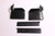 For CADILLAC ELDORADO 1979-1985 FRONT FIBERGLASS BUMPER FILLERS (SET OF 4) BLACK