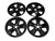 4 fit Toyota RAV4 XLE 2019-2025 Black 17" Wheel Skins Hub Caps Rim Skin Covers u