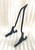 TALL BACKREST SISSY BAR BLACK PAD HARLEY SOFTAIL HERITAGE CUSTOM DELUXE SPRINGER