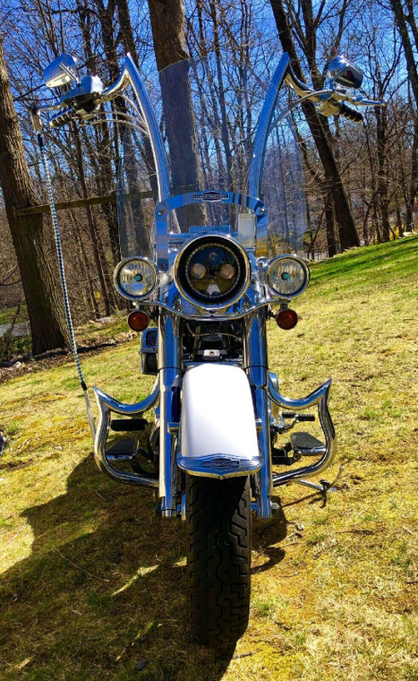 NEW CUSTOM ENGINE GUARD HIGHWAY CRASH BAR 4 HARLEY  FATBOY SOFTAIL DELUXE  00-17
