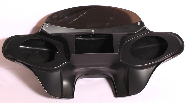 Matte Painted 2DIN Batwing Fairing Windshield 4 Harley FLD Dyna Switchback 6X9"