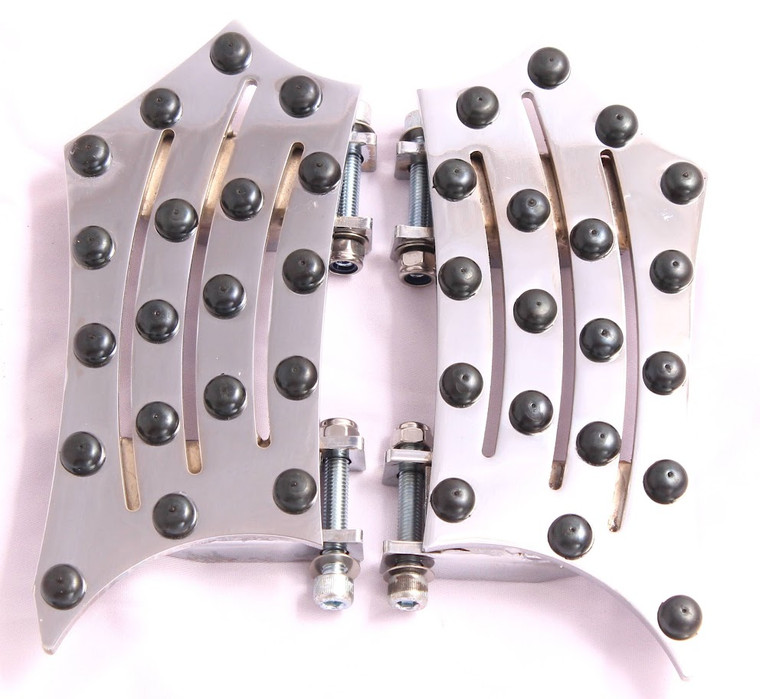 REAR FLOORBOARDS FOOTPEGS FLOOR BOARDS PEGS CHR 4 HARLEY TOURING ROAD STREET