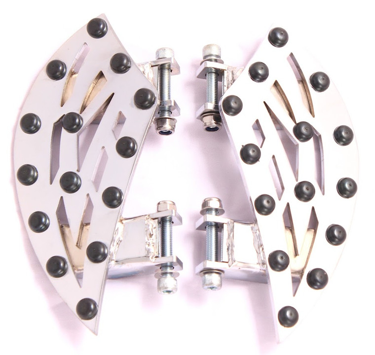 REAR Footpegs Floorboards Footboards 4 Harley Touring Fl Softail Road Street
