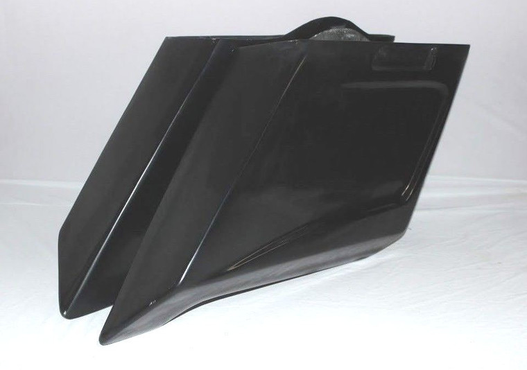 SWOOSH 8" STRETCHED EXTENDED SADDLEBAGS 4 HARLEY TOURING ROAD KING STREET 93-13