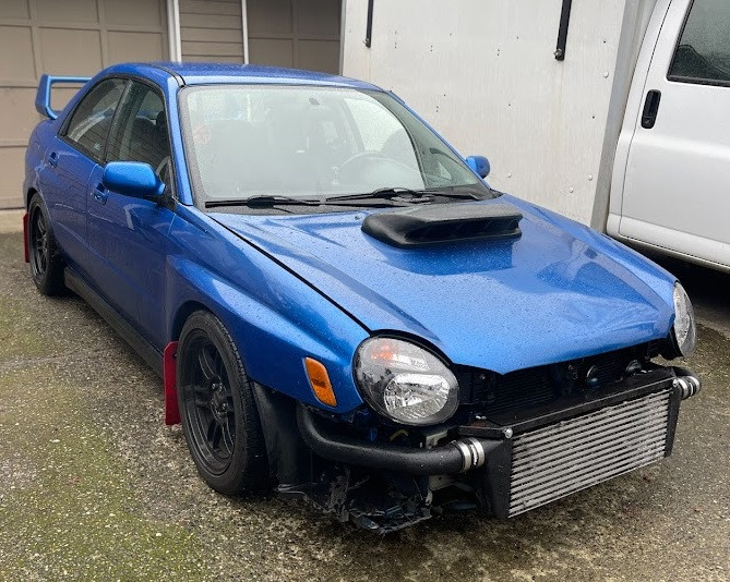 4" FRP Tall Hood Bonnet Scoop Fits 2002-2003 Impreza GDA WRX STi  04 STI STYLE