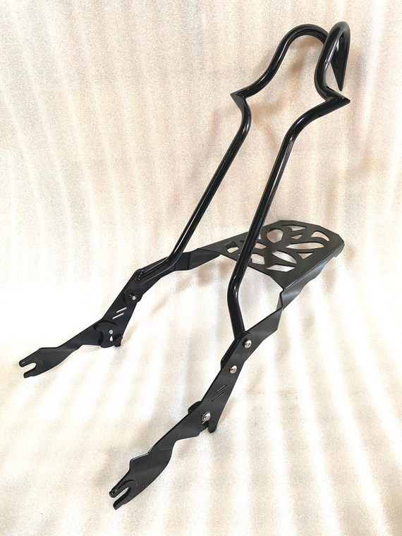 TALL SISSY BAR BACKREST RACK 4 HARLEY TOURING ROAD KING STREET ELECTRA STREET GLIDE ULTRA LIMIT 2009-2025