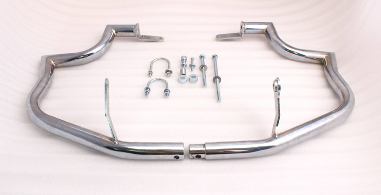 Detachable Engine Case Guard Highway Crash Bar 4 Honda VTX1800C 2002-2008 Chrome