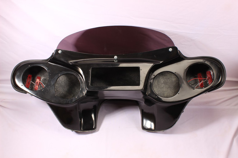 Batwing Fairing Windshield 4 Harley Heritage Softail Amber Led painted vivid