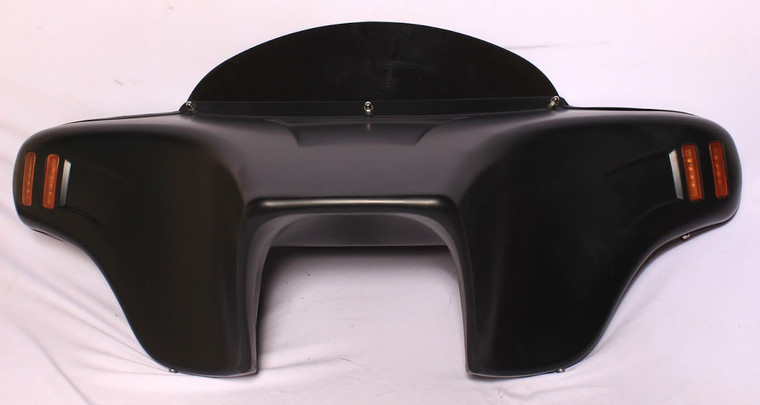 Batwing Fairing Windshield 4 KAWASAKI VULCAN 1600 Classic 2002-08 ABS Primer LED