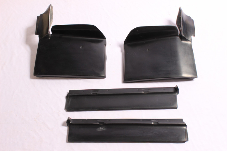 For CADILLAC ELDORADO 1979-1985 FRONT FIBERGLASS BUMPER FILLERS (SET OF 4) BLACK