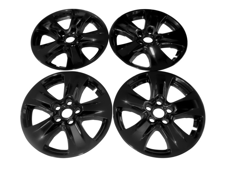 4 fit Toyota RAV4 XLE 2019-2025 Black 17" Wheel Skins Hub Caps Rim Skin Covers u