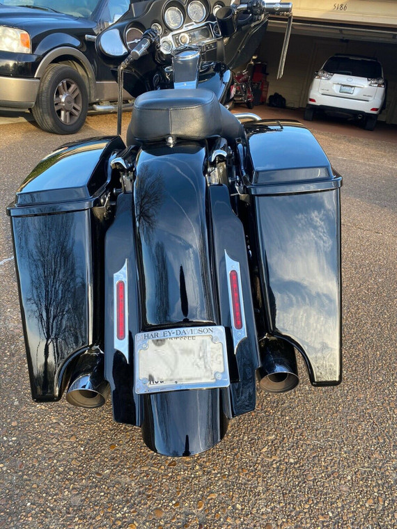 4” CVO SUMMIT REAR FENDER LED STRETCHED EXTENDED GELCOAT 4 HARLEY TOURING 1993-08