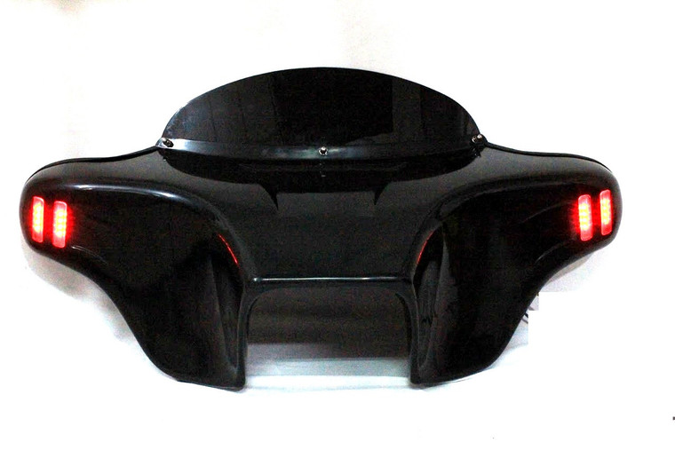 6x9” Batwing Fairing Windshield 4 Kawasaki VN900 Classic/Classic LT 06-25 ABS ABS PAINTED