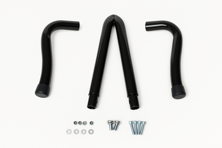 For Honda Fury VT1300CX 2010-2023 Passenger Backrest Sissy bar BLACK Tall 1.25"
