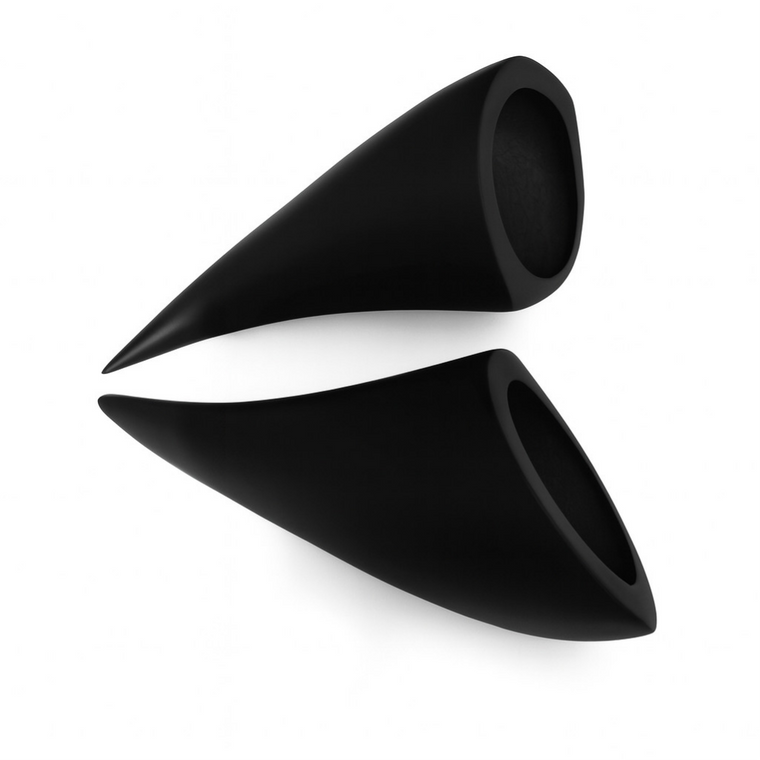 CAN-AM SPYDER RS-RSS 6 1/2" SPEAKER PODS GELCOAT BLACK