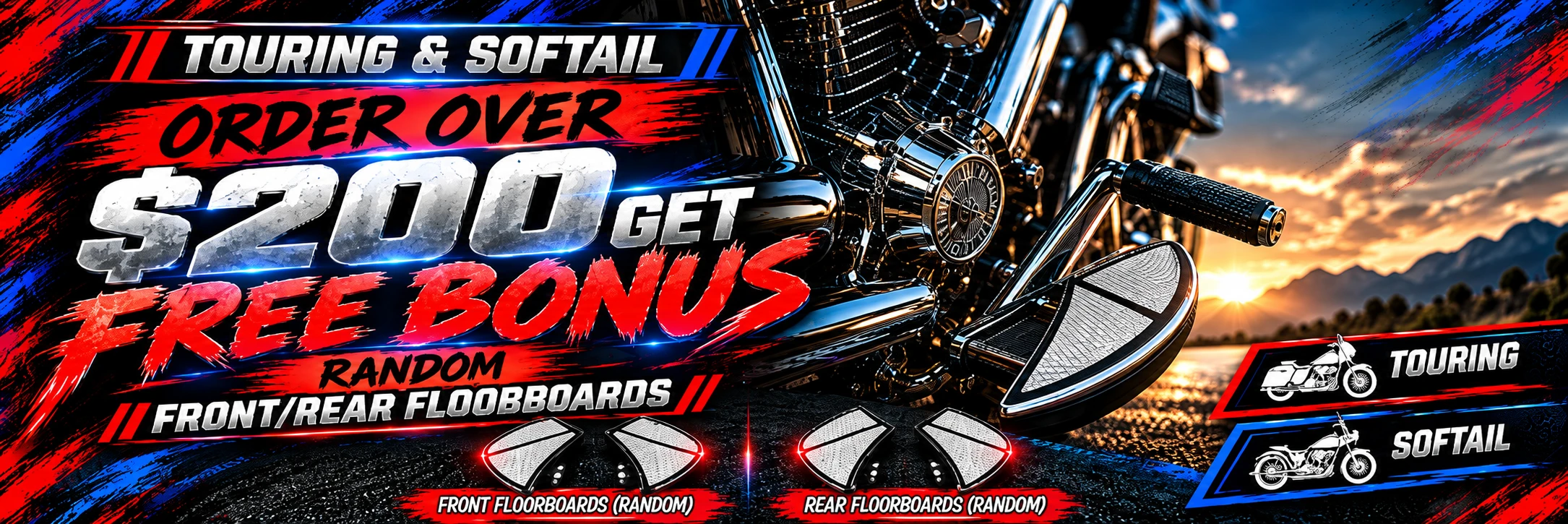FREE Floorboard Bonus on Orders $200+