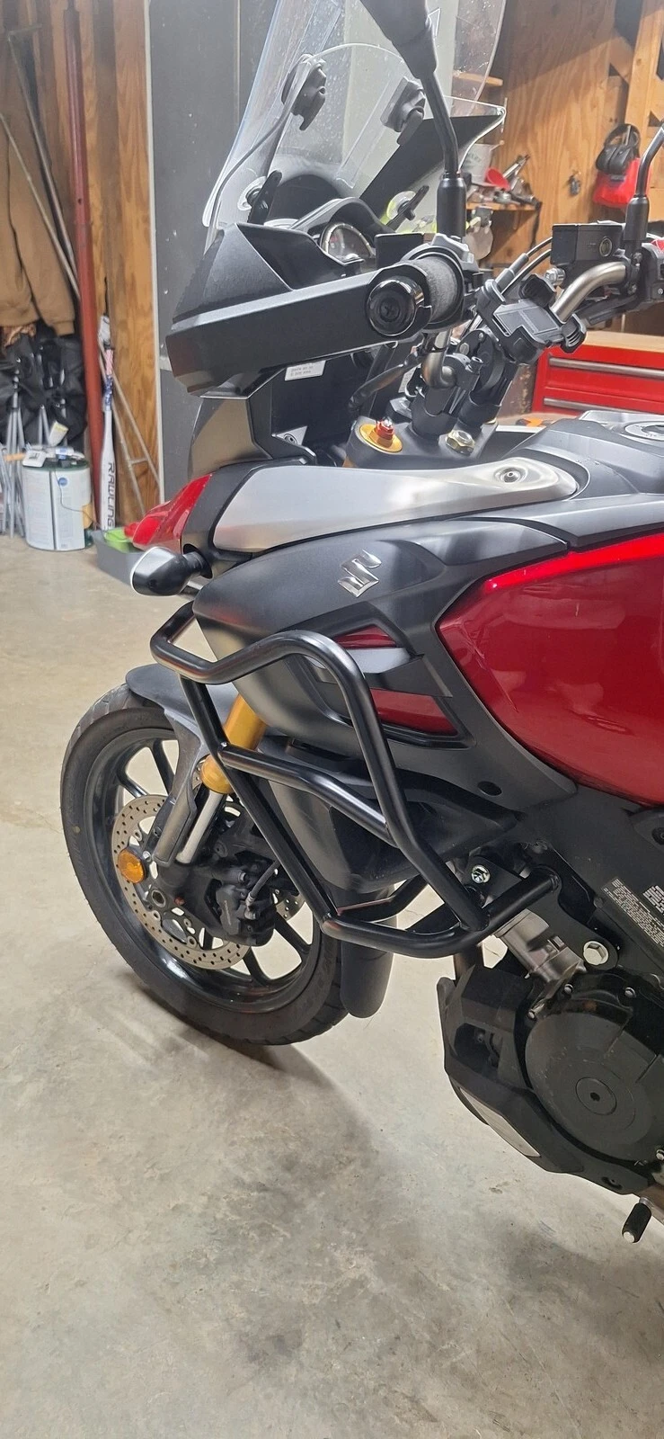 Rider feedback photo with Talon Billets motorcycle accessories