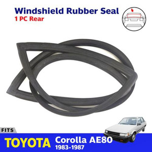 Windshield Rubber Seal Rear Fits Toyota Corolla E80 AE80 AE82 Sedan 1983-1987 E09 #64812-12280 Windshield Rubber Seal Rear Fits Toyota Corolla E80 AE80 AE82 Sedan 1983-1987 E09 #64812-12280