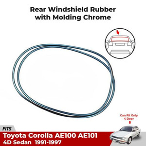 75571-12580 Fits Toyota Corolla AE100 AE101 EE100 1991-1998 Rear Moulding Rubber With Chrome