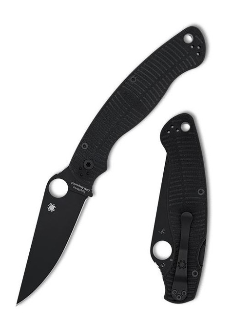 The Spyderco Military 2 Salt with DLC coated black blade in Magnacut blade steel.