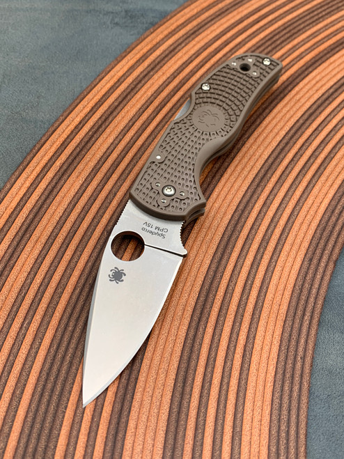 Pre-Owned Spyderco Native® 5 Lightweight Brown FRN CPM® 15V® Sprint Run®