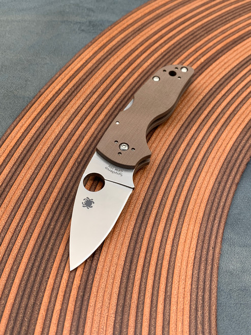 Spyderco Lil' Native® Brown G-10 CPM® 15V® Sprint Run® Lock-Back