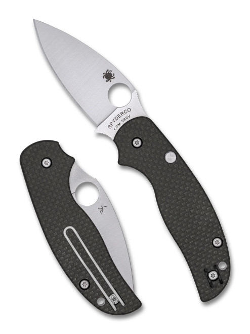 Spyderco Sage™ 6 Button-Release Compression Lock® Carbon Fiber CPM® S90V® Sprint Run®