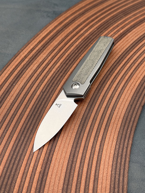 Ansø of Denmark ARN Green Canvas Micarta Satin Ti