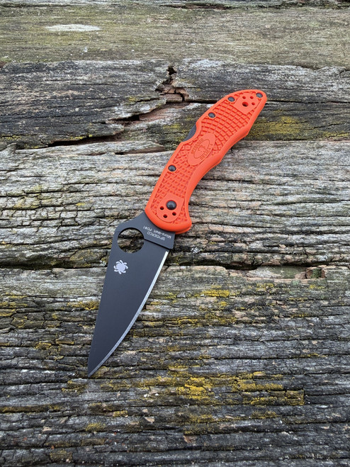 Customised Delica, orange FRN scales and a PVD coated PD#1 blade.