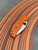 The Spyderco Sage 5 in REX 121 steel and  burnt orange coloured FRN handle scales.