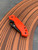 The Spyderco Para® 3 Lightweight with blade in CTS-BD1 steel and orange FRN handle scales.