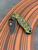 Pre-Owned Spyderco SMKW Exclusive Para 3 Folding Knife DLC Cru-Wear/Toxic Storm FatCarbon