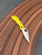 The Spyderco LadyBug 3 Salt with serrated blade in H2 steel and yellow FRN handle scales.