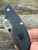 The Spyderco UK Penknife with leaf-shaped blade in CTS-BD1 and black FRN handle scales.
