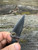 The Spyderco UK Penknife with leaf-shaped blade in CTS-BD1 and black FRN handle scales.