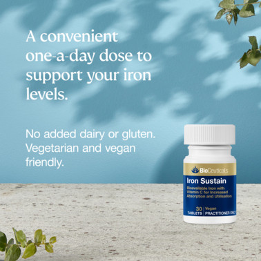 BioCeuticals Iron Sustain 30 Tablets Blooms The Chemist