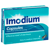 Imodium Diarrhoea Relief Capsules 8 Pack at Blooms The Chemist