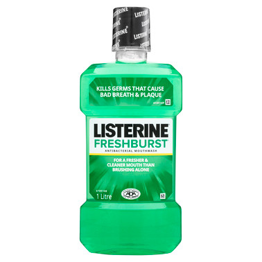 Listerine FreshBurst Antibacterial Mouthwash 1L Blooms The Chemist