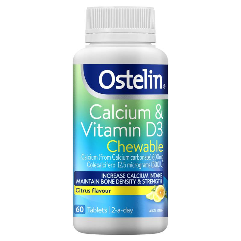 Ostelin Calcium Vitamin D + K2 Tab 60 Blooms The Chemist